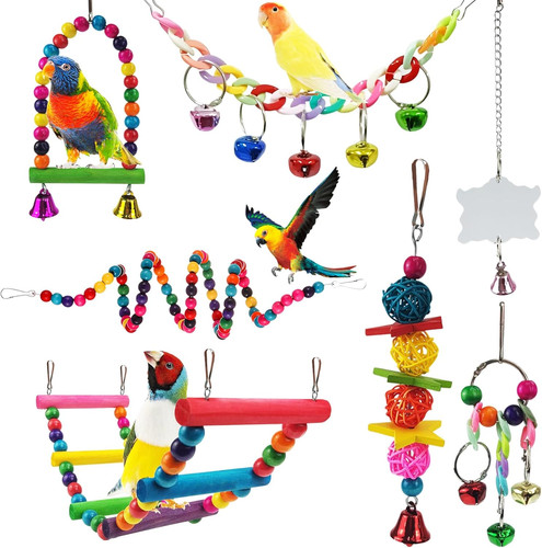 Parakeet toys pcs - toys,7,